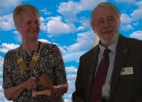 President Roger hands over to President Elect Ann